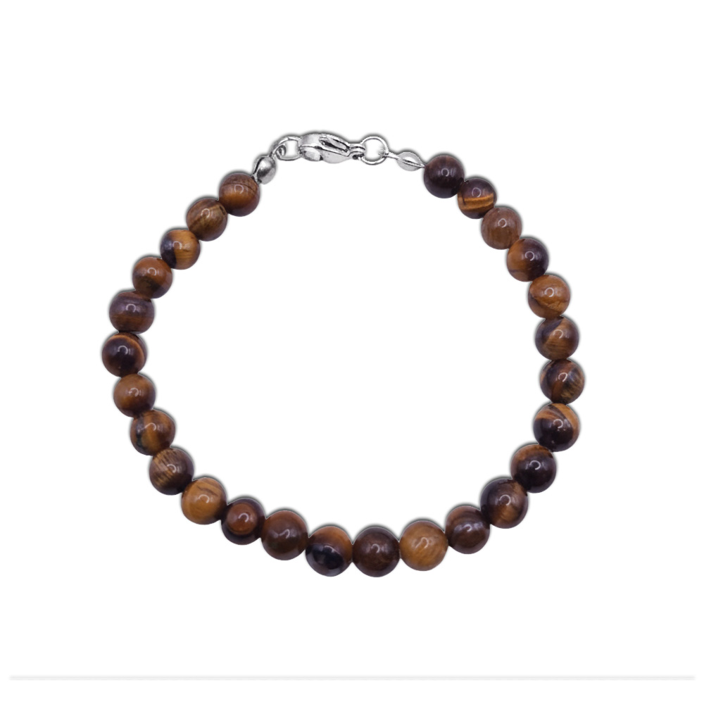 Natur-Edelstein-Armband "Tigerauge" 6mm