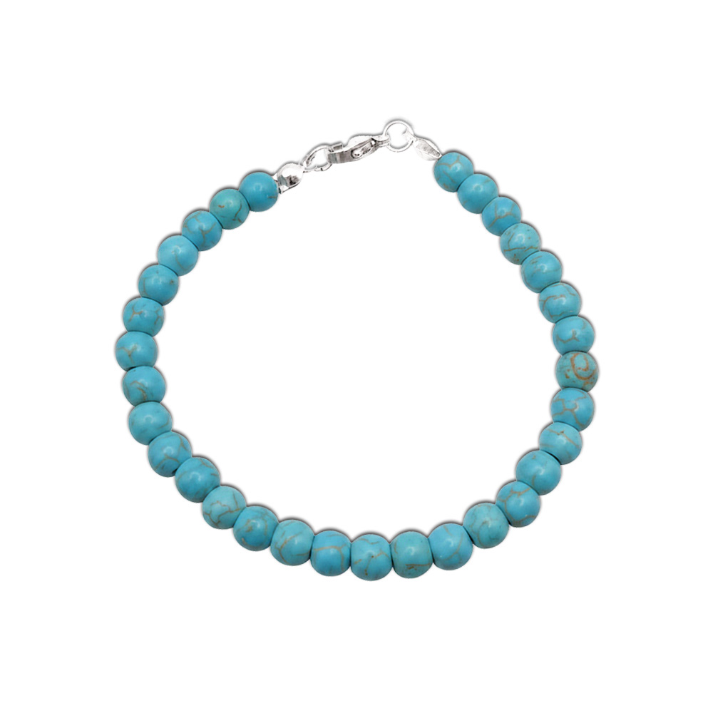 Natur-Edelstein-Armband "Türkis" 6mm