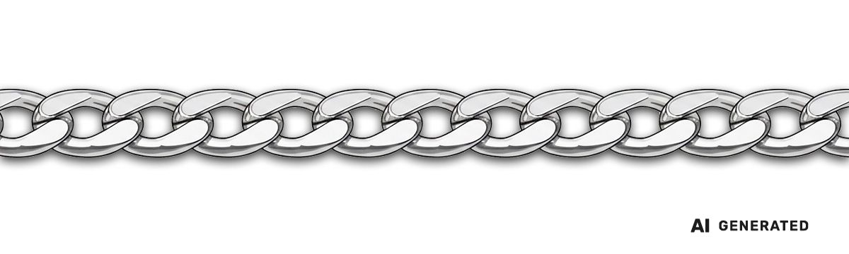 Curb-Kette - KI-generierte künstlerische Interpretation dieser Kette