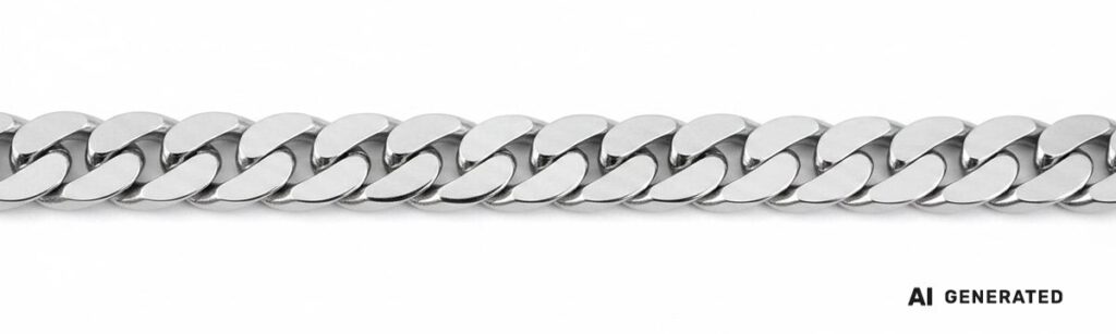 Flach-Panzer-Kette - KI-generierte künstlerische Interpretation dieser Kette