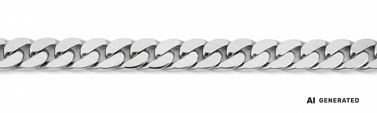 Flach-Panzer-Kette - KI-generierte künstlerische Interpretation dieser Kette