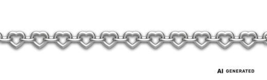 Herz-Kette - KI-generierte künstlerische Interpretation dieser Kette