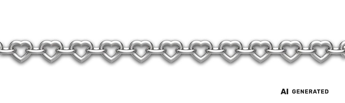 Herz-Kette - KI-generierte künstlerische Interpretation dieser Kette