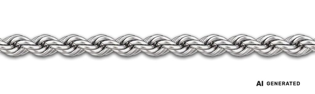 Kordel-Kette - KI-generierte künstlerische Interpretation dieser Kette