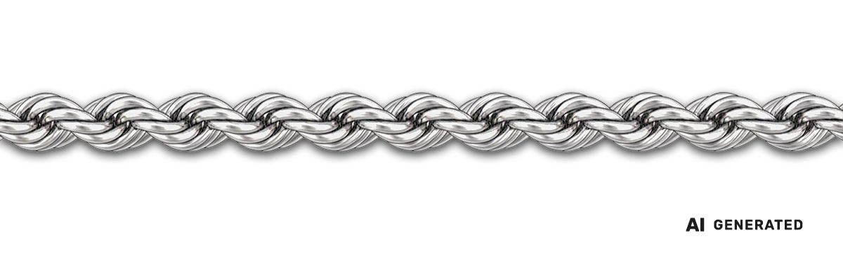 Kordel-Kette - KI-generierte künstlerische Interpretation dieser Kette