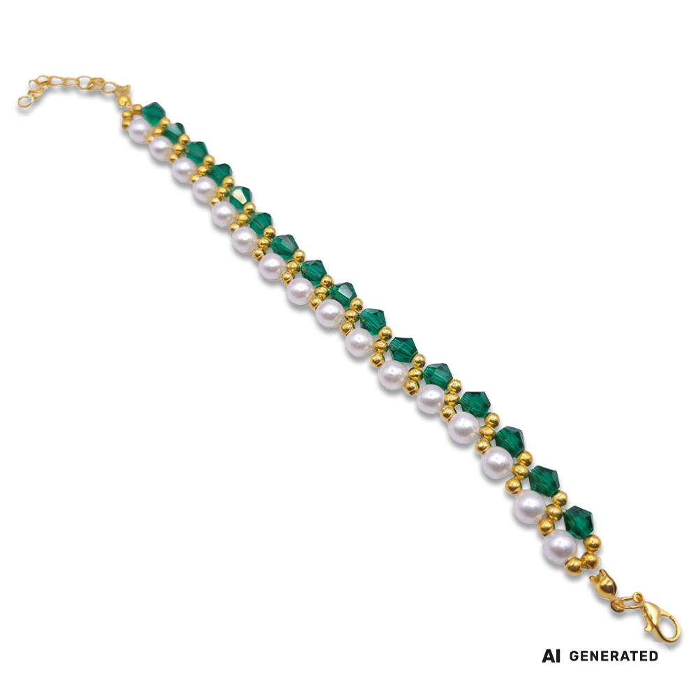 PERLidee-Armband Dresden goldfarben