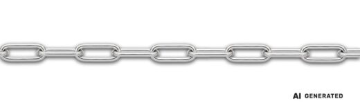 Paperlink-Kette - KI-generierte künstlerische Interpretation dieser Kette