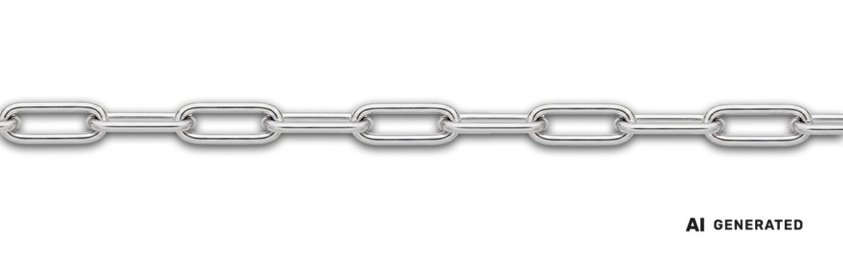 Paperlink-Kette - KI-generierte künstlerische Interpretation dieser Kette