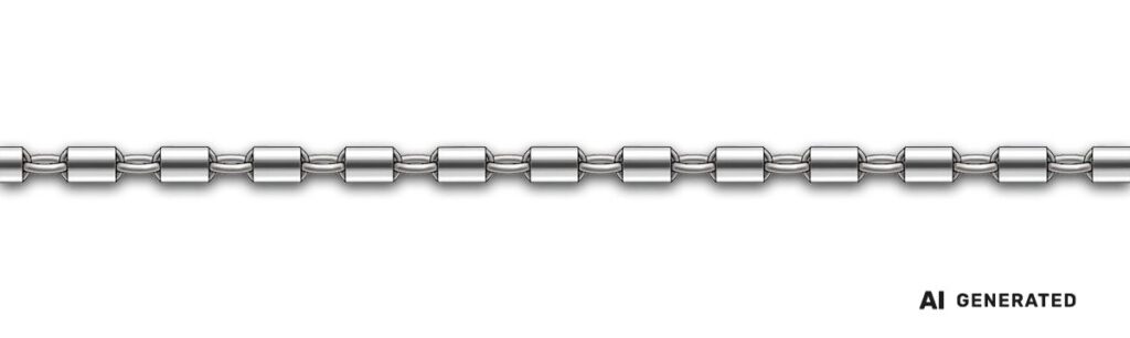 Tonnen-Kette - KI-generierte künstlerische Interpretation dieser Kette