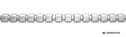 Würfel-Kette - KI-generierte künstlerische Interpretation dieser Kette