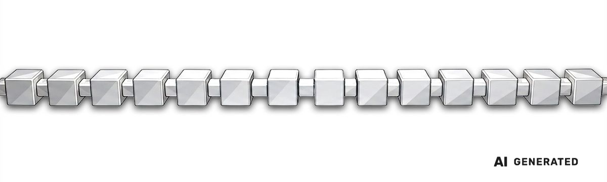 Würfel-Kette - KI-generierte künstlerische Interpretation dieser Kette