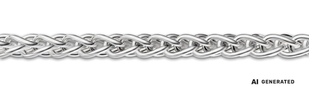 Zopf-Kette - KI-generierte künstlerische Interpretation dieser Kette