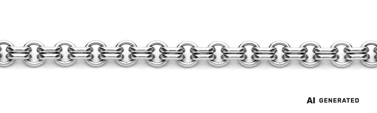 Zwilling-Anker-Kette - KI-generierte künstlerische Interpretation dieser Kette
