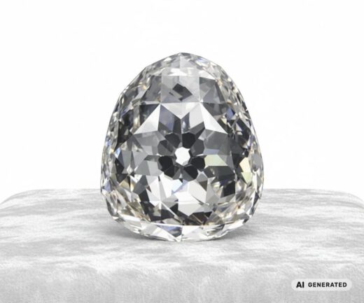 Beau-Sancy-Diamant - KI-generierte künstlerische Interpretation dieses Edelsteins