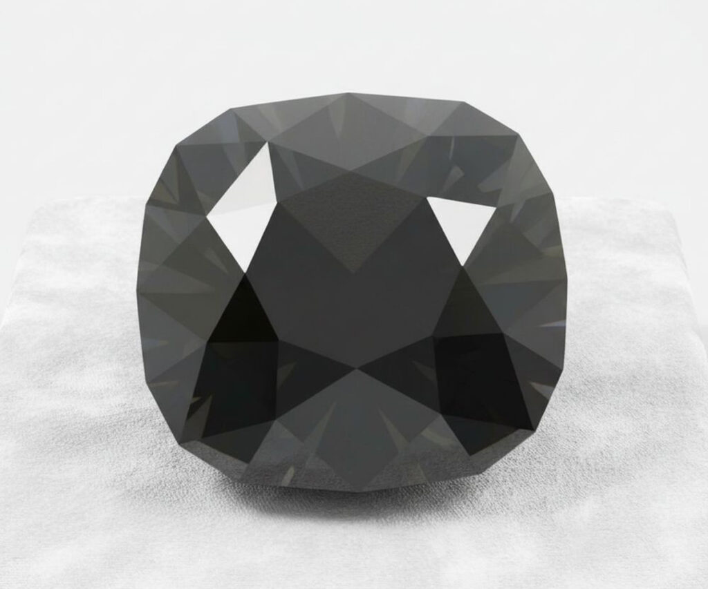Black-Orloff-Diamant - KI-generierte künstlerische Interpretation dieses Edelsteins