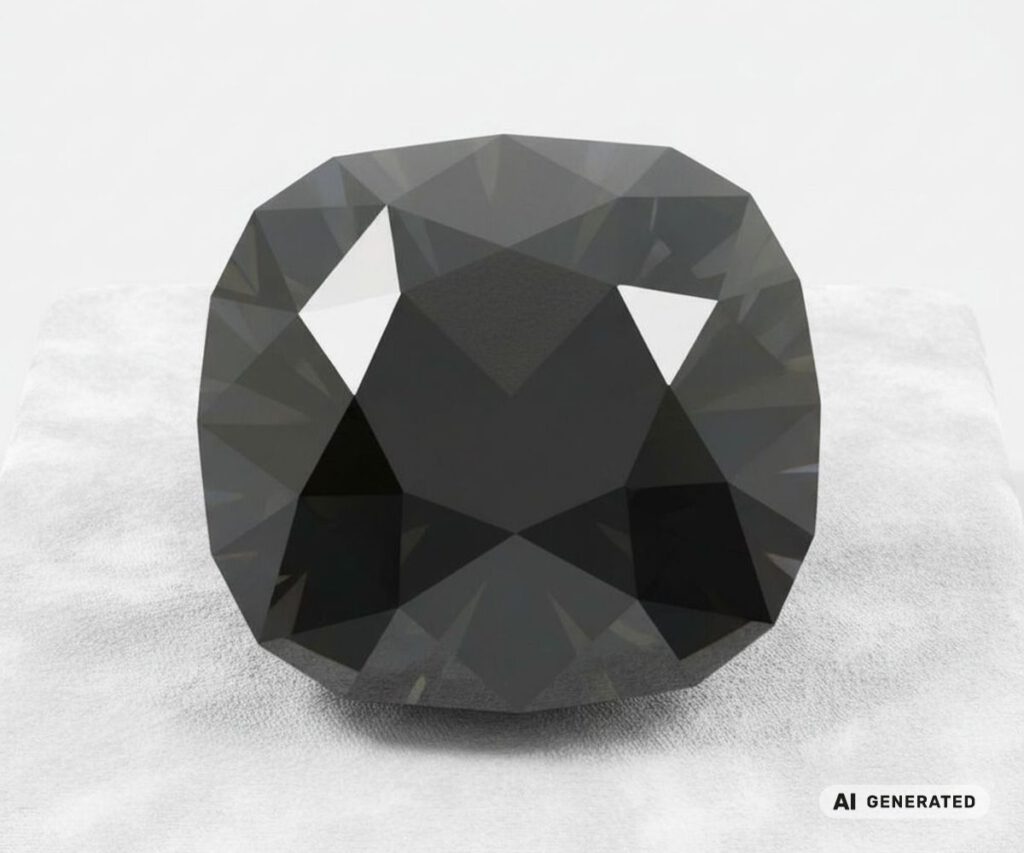 Black-Orloff-Diamant - KI-generierte künstlerische Interpretation dieses Edelsteins
