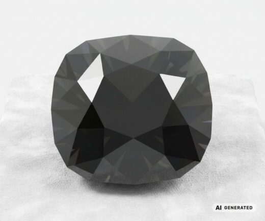 Black-Orloff-Diamant - KI-generierte künstlerische Interpretation dieses Edelsteins