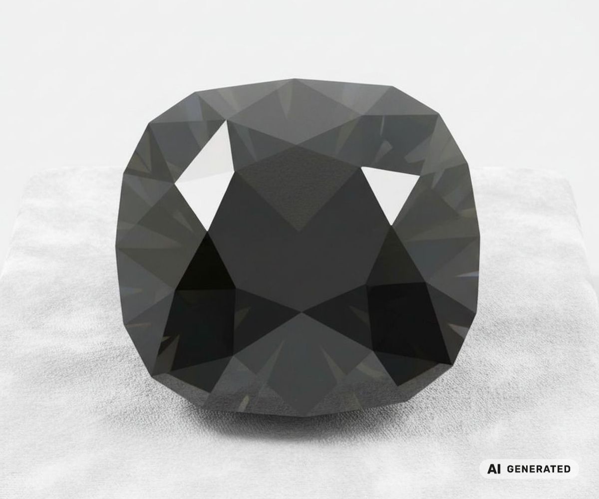 Black-Orloff-Diamant - KI-generierte künstlerische Interpretation dieses Edelsteins