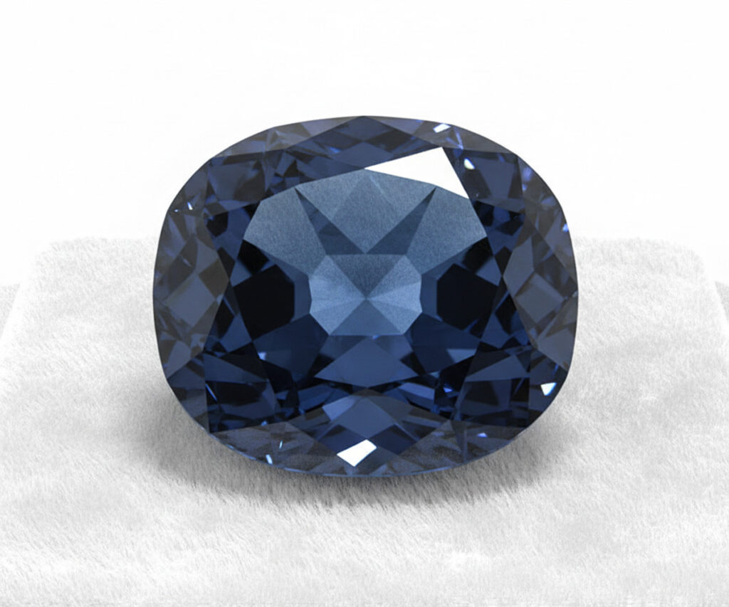 Blauer-Wittelsbach-Diamant - KI-generierte künstlerische Interpretation dieses Edelsteins