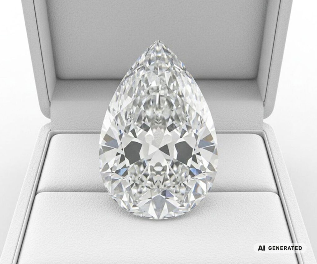 Cullinan-I-Diamant - KI-generierte künstlerische Interpretation dieses Edelsteins