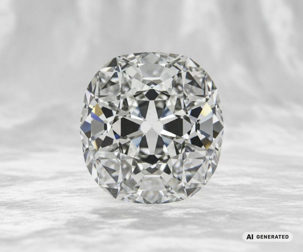 Cullinan-II-Diamant - KI-generierte künstlerische Interpretation dieses Edelsteins