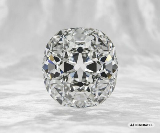 Cullinan-II-Diamant - KI-generierte künstlerische Interpretation dieses Edelsteins