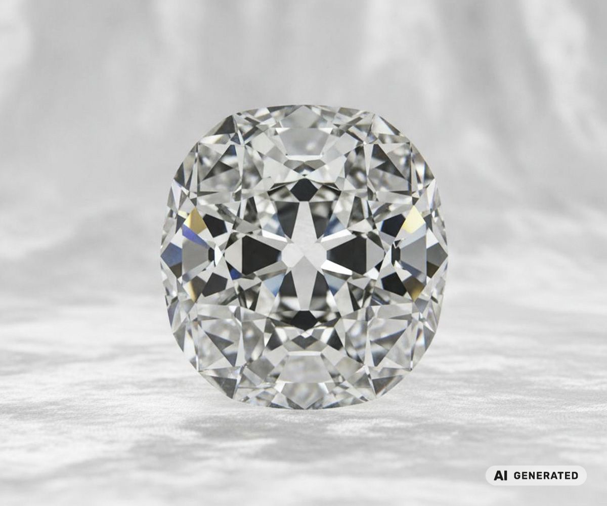 Cullinan-II-Diamant - KI-generierte künstlerische Interpretation dieses Edelsteins