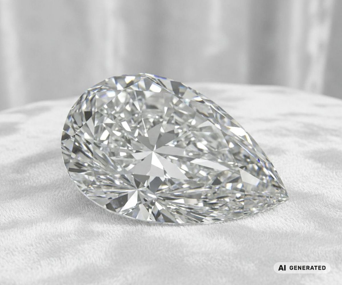 Cullinan-III-Diamant - KI-generierte künstlerische Interpretation dieses Edelsteins