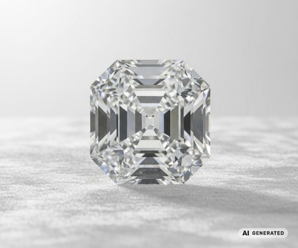 Elizabeth-Taylor-Diamant - KI-generierte künstlerische Interpretation dieses Edelsteins