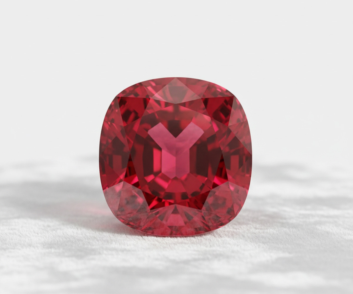 Estrela de Fura Rubin - KI-generierte künstlerische Interpretation dieses Edelsteins