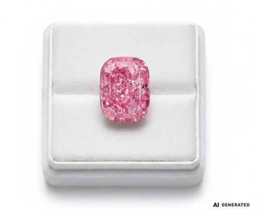 Eternal Pink Diamant - KI-generierte künstlerische Interpretation dieses Edelsteins