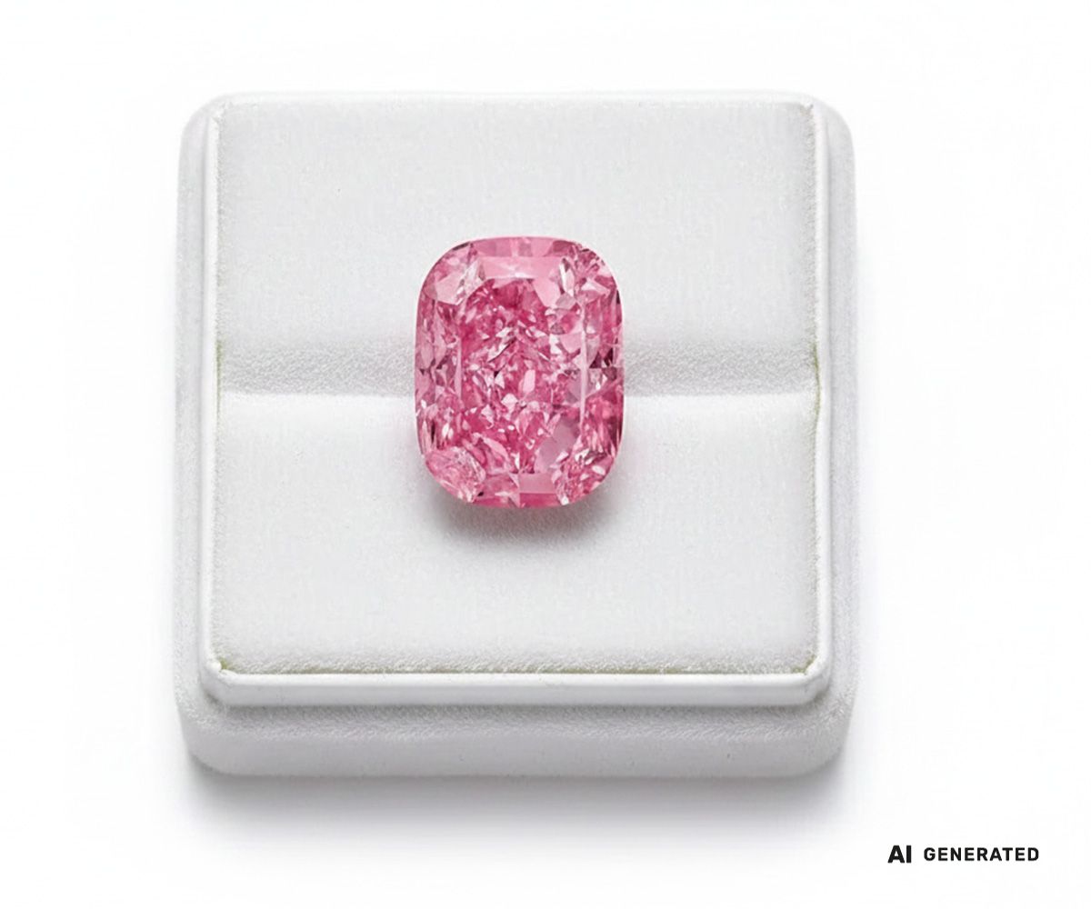 Eternal Pink Diamant - KI-generierte künstlerische Interpretation dieses Edelsteins