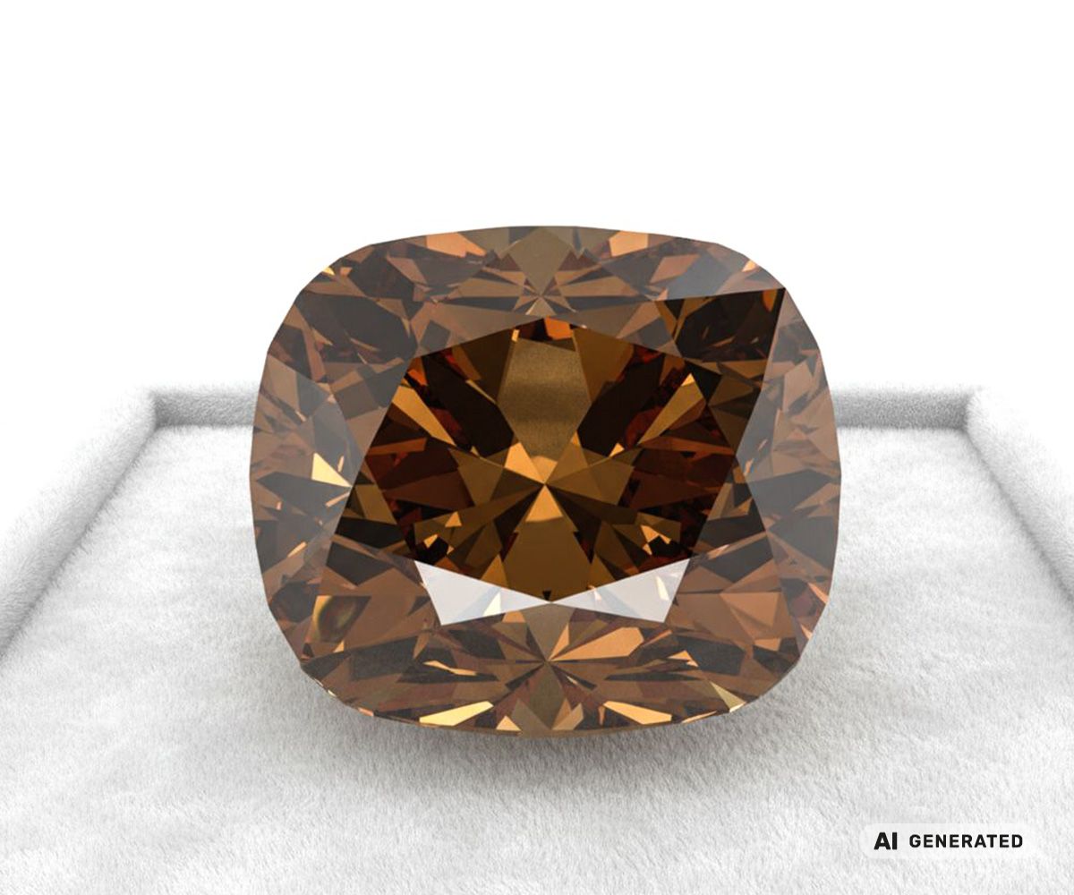 Golden-Jubilee-Diamant - KI-generierte künstlerische Interpretation dieses Edelsteins