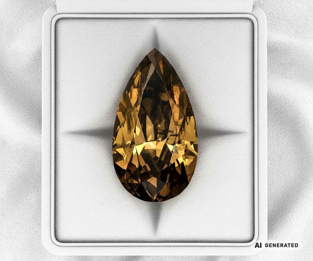 Golden Maharadja Diamant - KI-generierte künstlerische Interpretation dieses Edelsteins