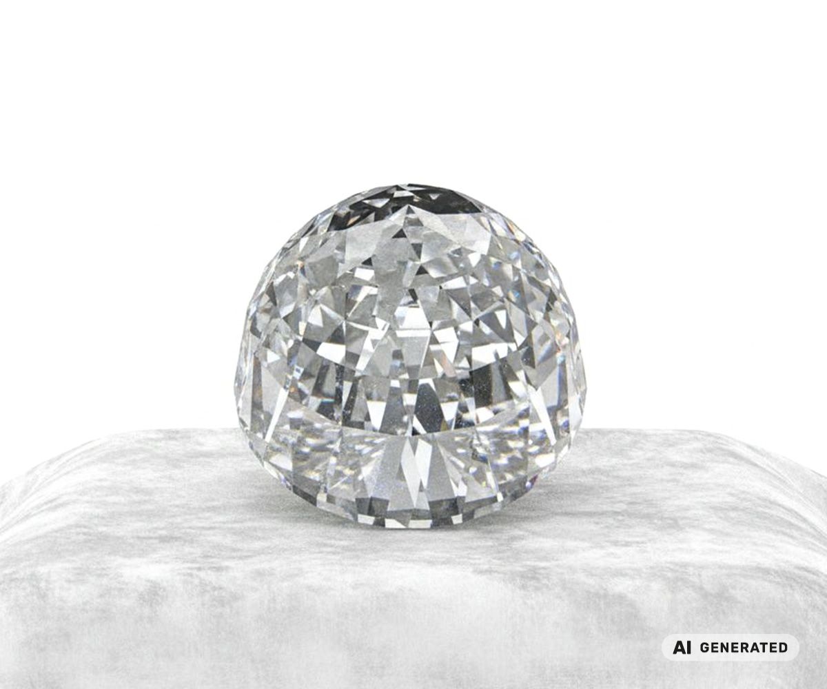 Großmogul Diamant - KI-generierte künstlerische Interpretation dieses Edelsteins