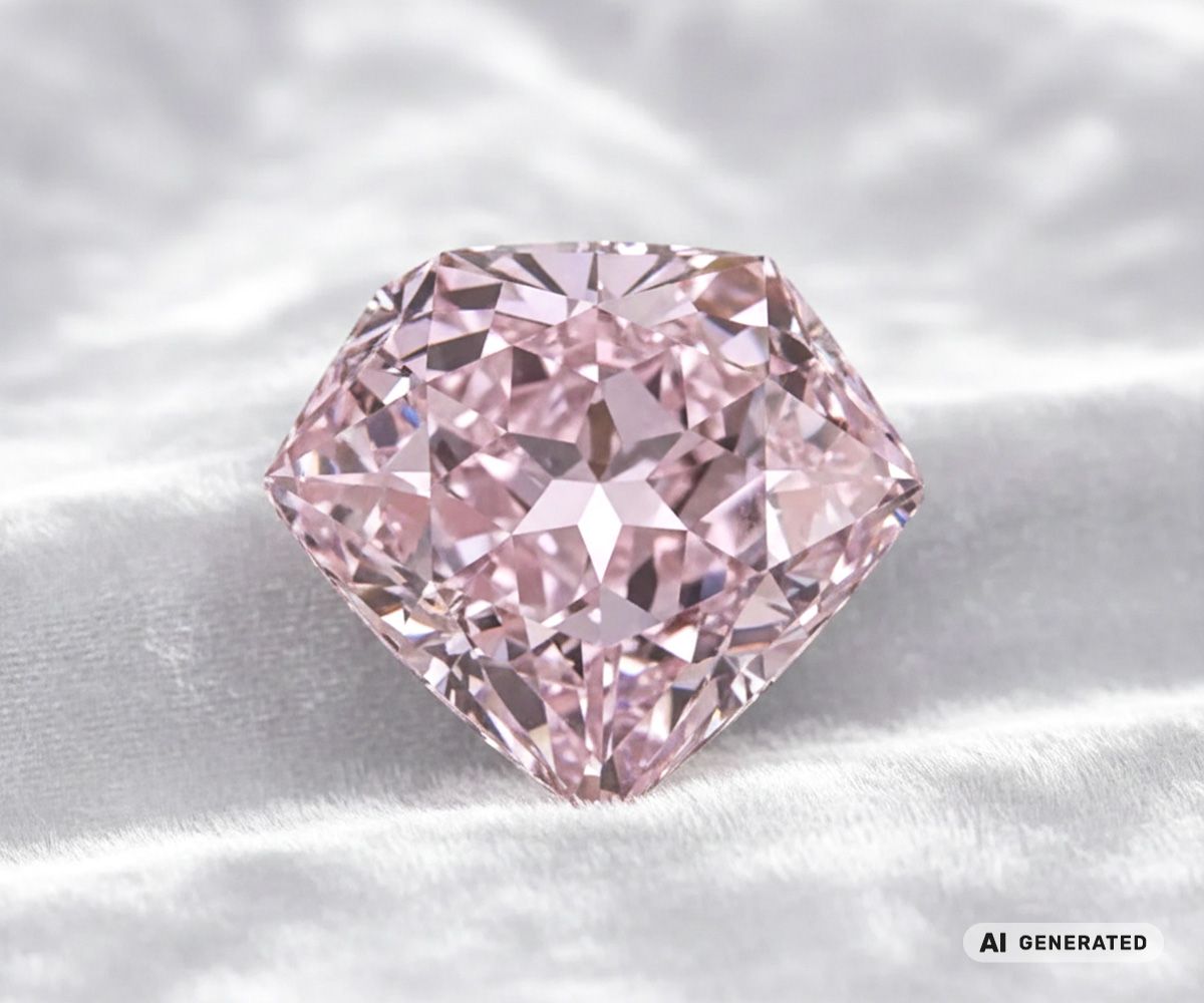 Hortensia Diamant - KI-generierte künstlerische Interpretation dieses Edelsteins