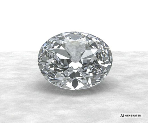 Koh-I-Noor Diamant - KI-generierte künstlerische Interpretation dieses Edelsteins
