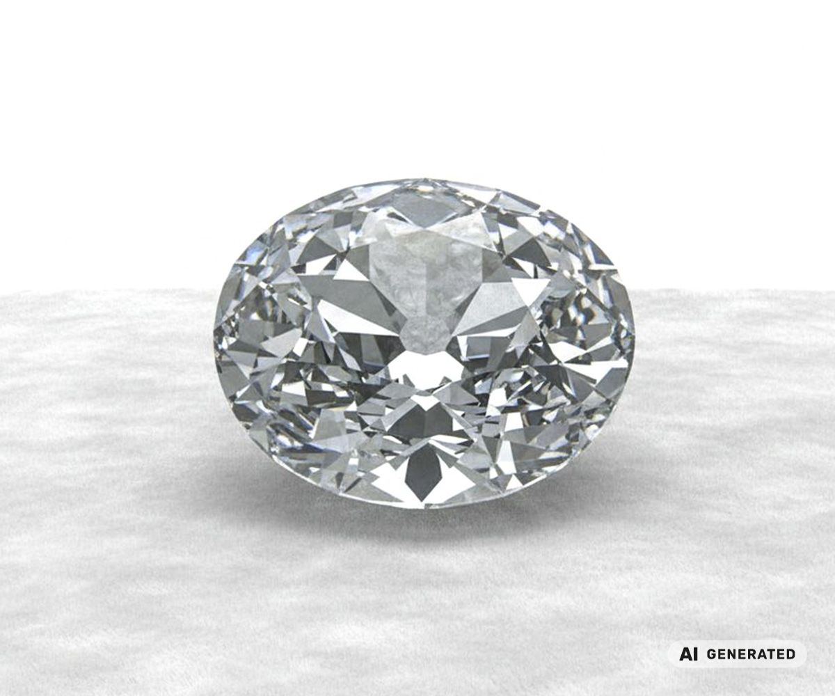 Koh-I-Noor Diamant - KI-generierte künstlerische Interpretation dieses Edelsteins