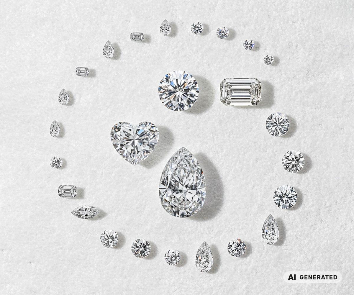 Lesotho-Diamant - KI-generierte künstlerische Interpretation dieses Edelsteins