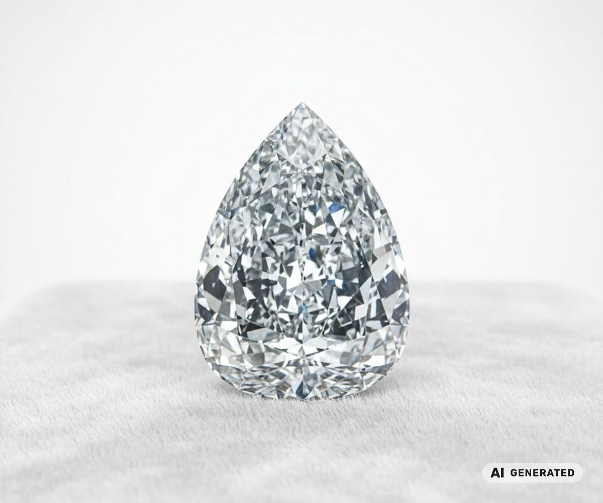 Millenium-Star-Diamant - KI-generierte künstlerische Interpretation dieses Edelsteins