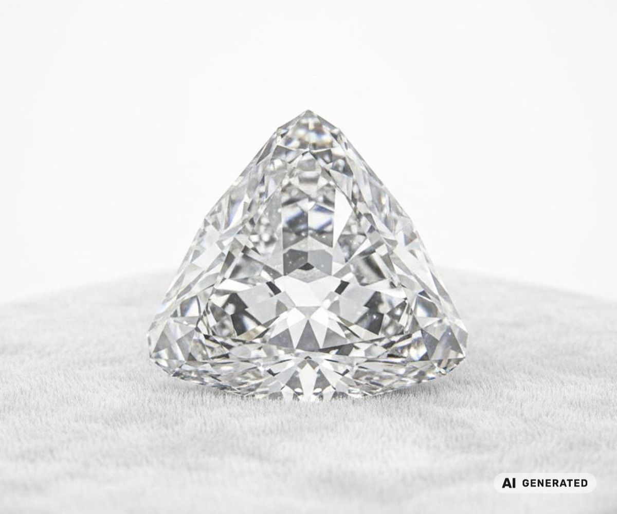 Nassak-Diamant - KI-generierte künstlerische Interpretation dieses Edelsteins