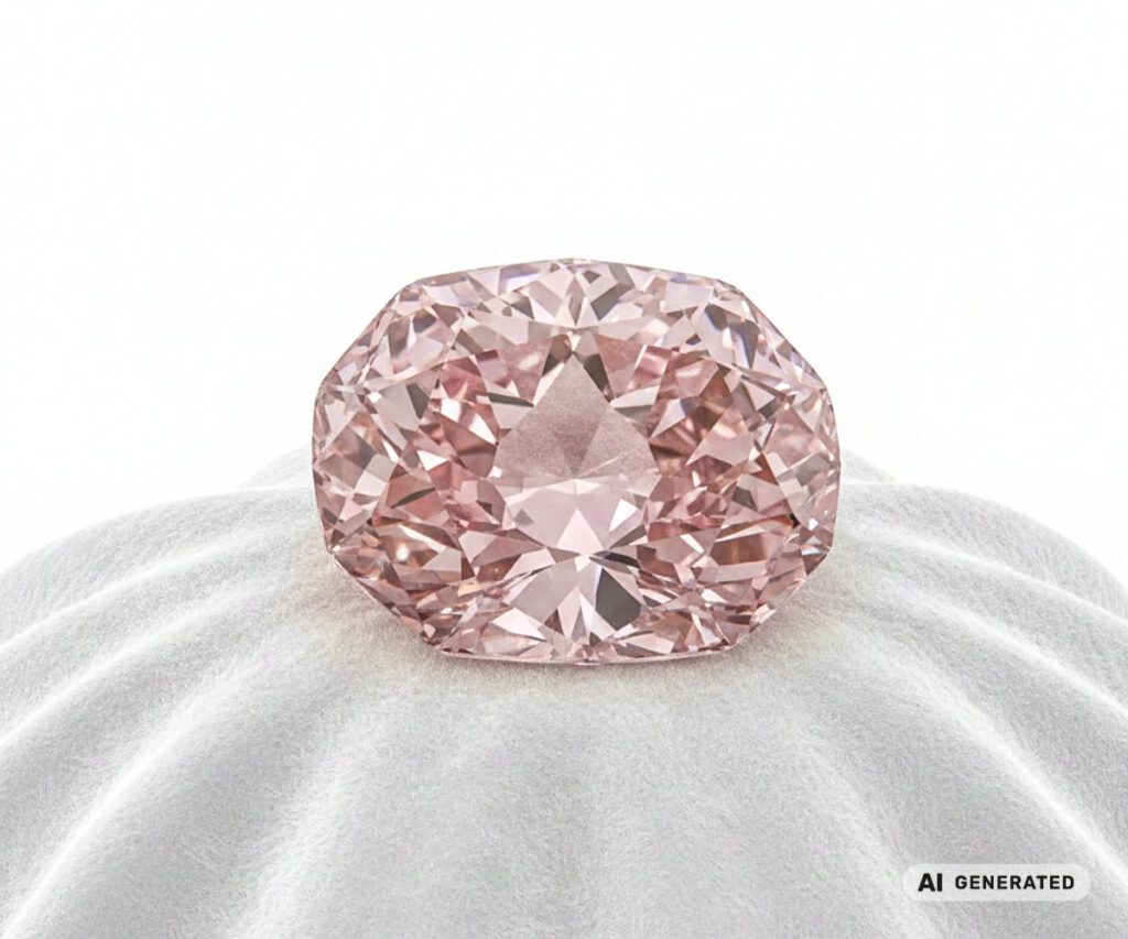 Nur-ul-Ain -Diamant - KI-generierte künstlerische Interpretation dieses Edelsteins