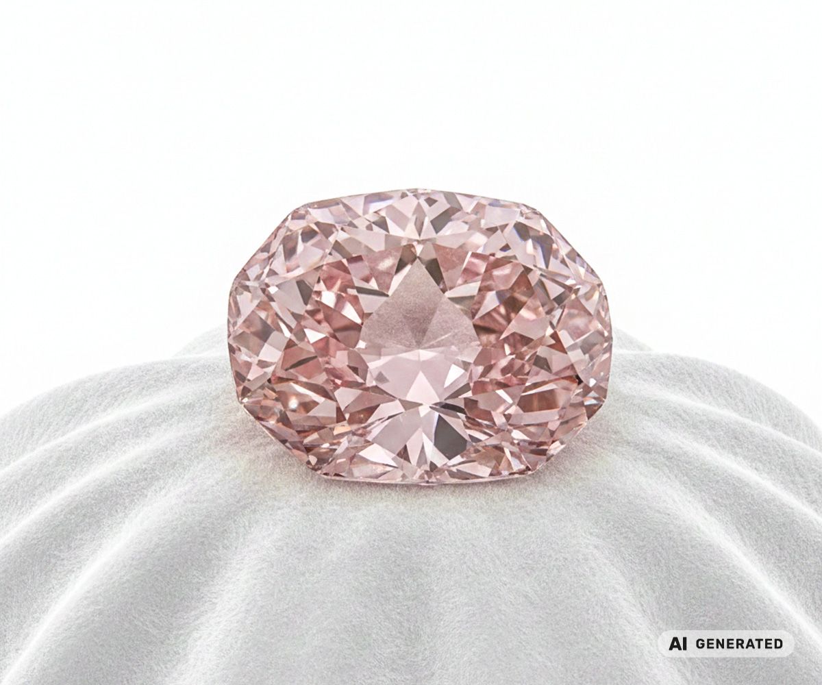 Nur-ul-Ain -Diamant - KI-generierte künstlerische Interpretation dieses Edelsteins