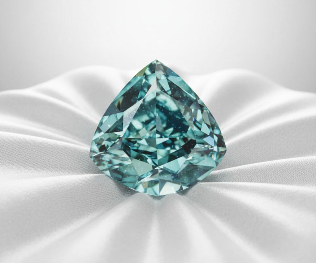 Ocean Dream Diamant - KI-generierte künstlerische Interpretation dieses Edelsteins