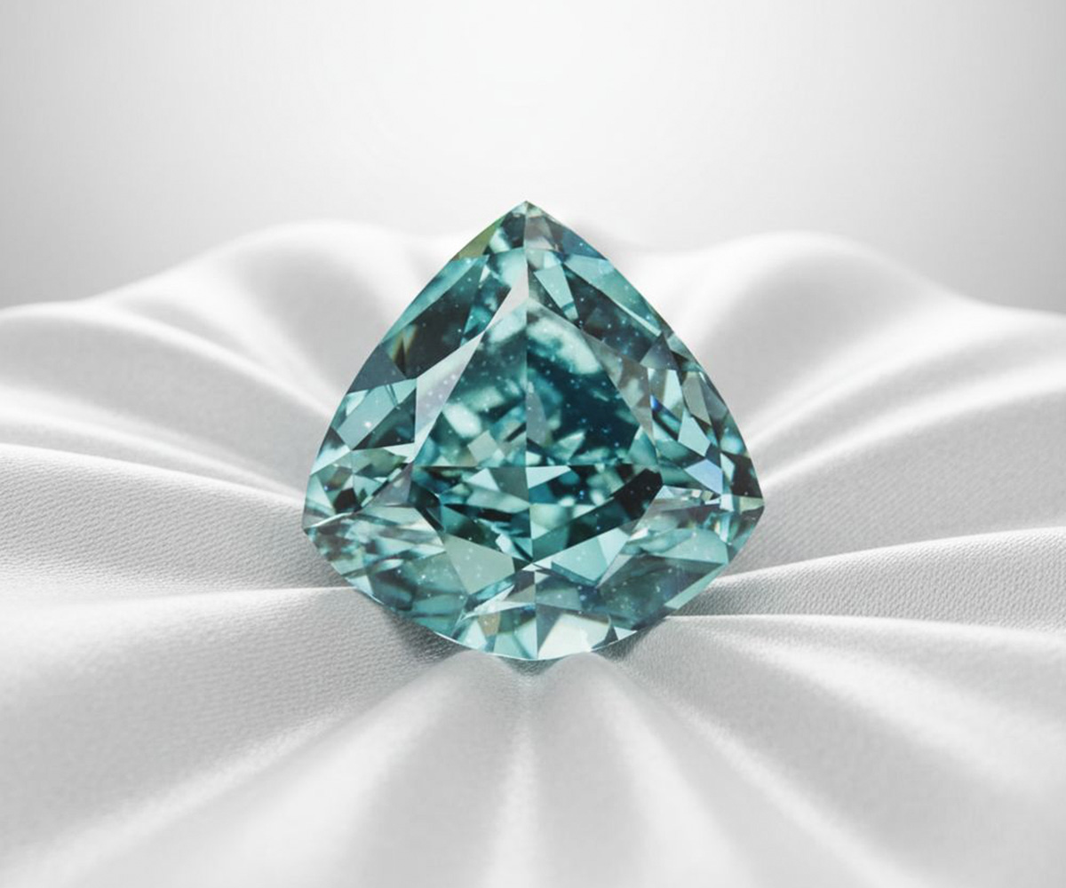 Ocean Dream Diamant - KI-generierte künstlerische Interpretation dieses Edelsteins