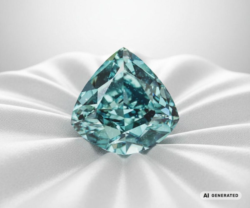 Ocean Dream Diamant - KI-generierte künstlerische Interpretation dieses Edelsteins