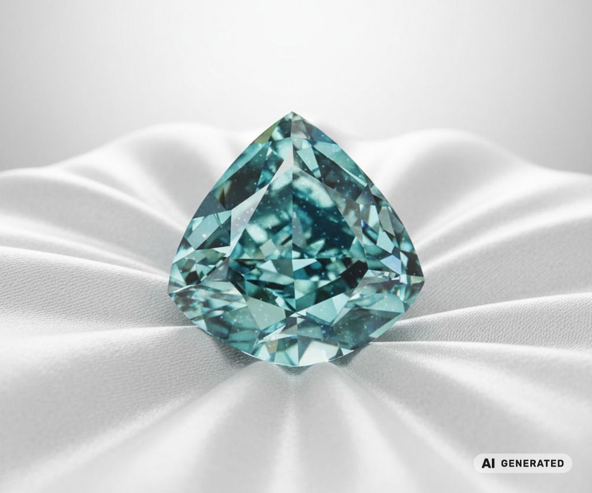 Ocean Dream Diamant - KI-generierte künstlerische Interpretation dieses Edelsteins