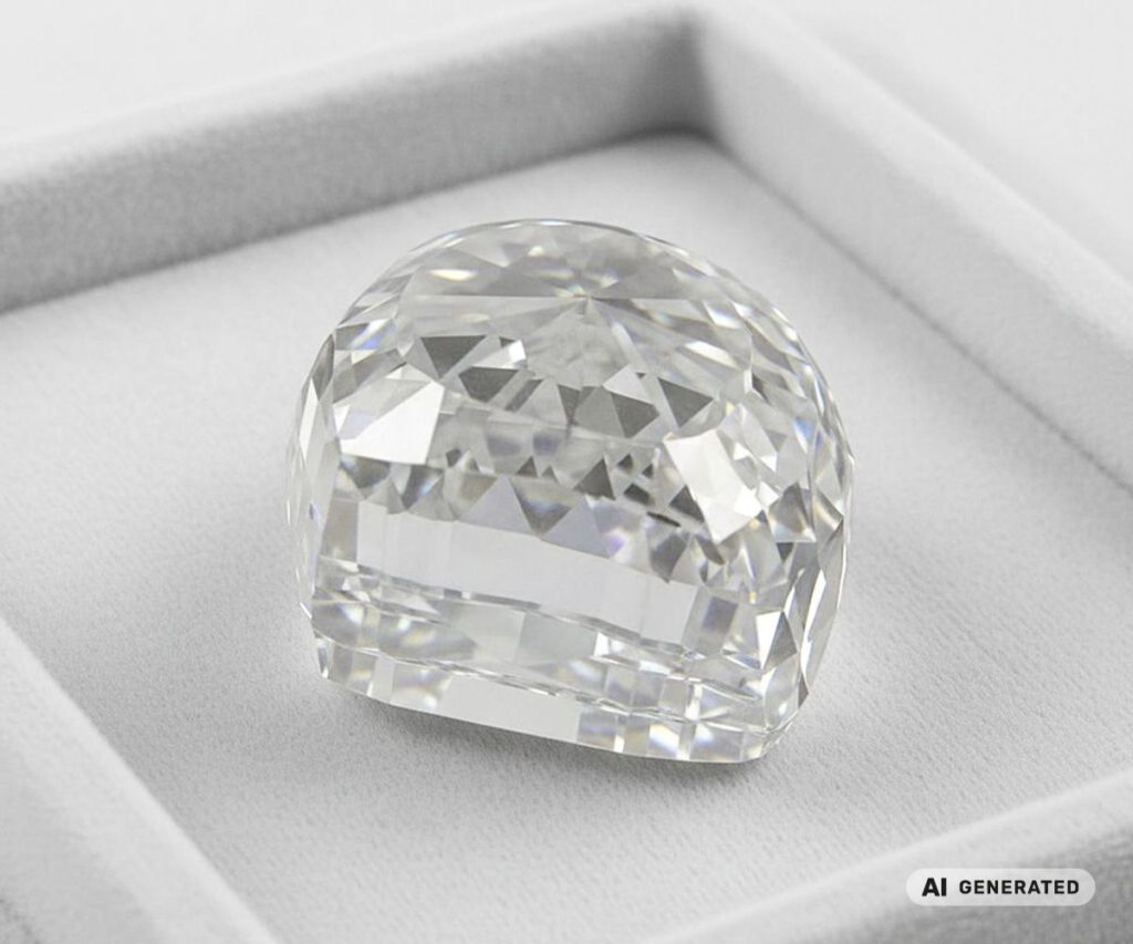 Orloff Diamant - KI-generierte künstlerische Interpretation dieses Edelsteins