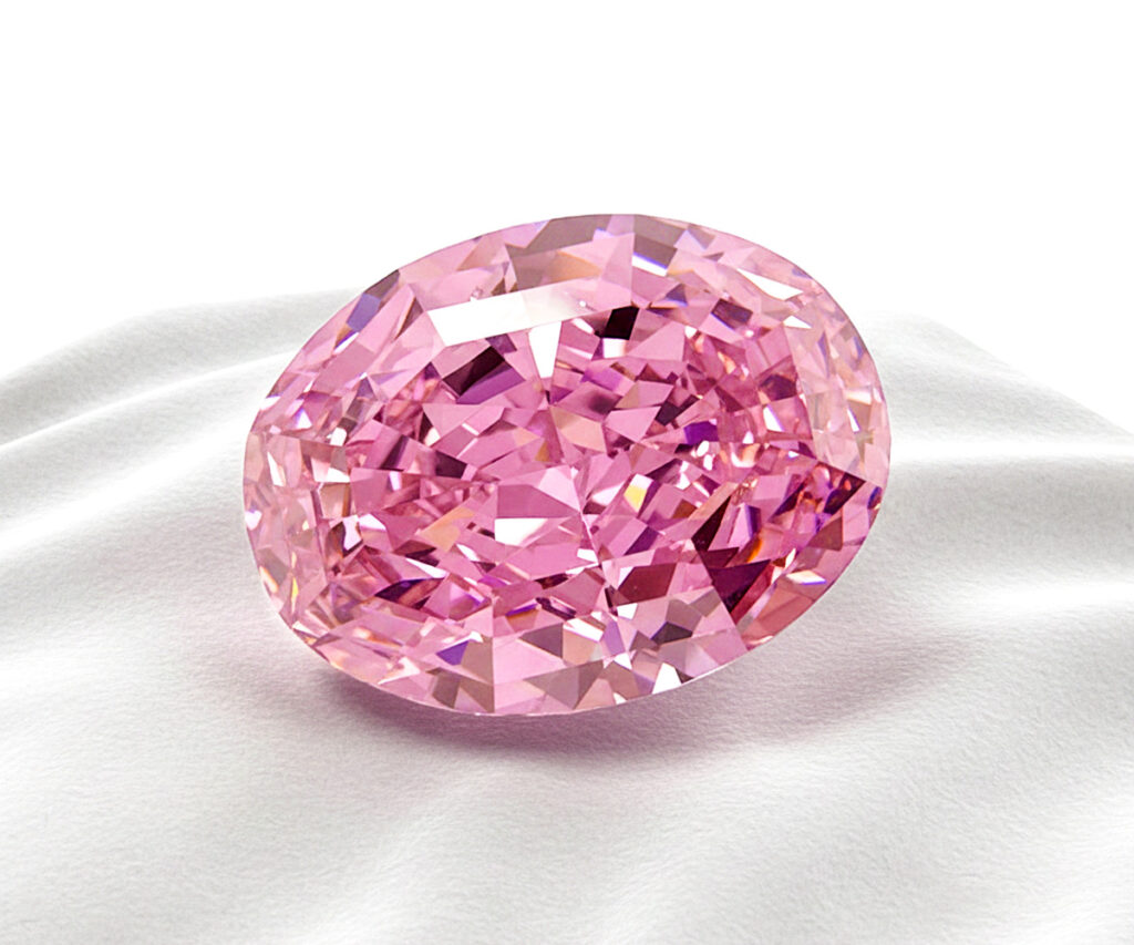 Pink-Star-Diamant - KI-generierte künstlerische Interpretation dieses Edelsteins