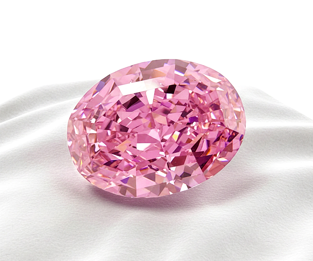 Pink-Star-Diamant - KI-generierte künstlerische Interpretation dieses Edelsteins